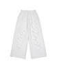 Eonibeu Destroyed Banding Sweat Pants White