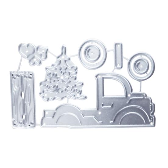 

Рождественская елка в форме автомобиля, тиснение, резка, сделай сам, скрапбукинг, трафарет, декор, форма