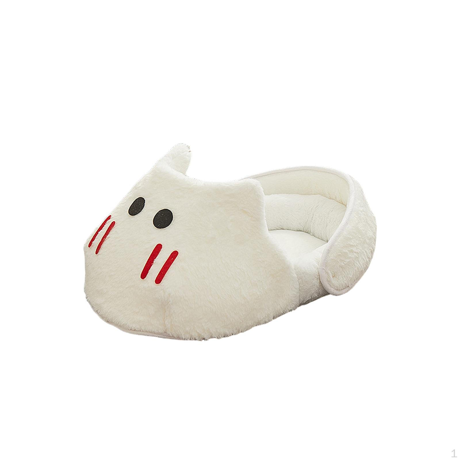 

Тапочки для кошек, кровати для кошек, живущих в помещении, модная теплая подушка для котят, зимнее гнездо S