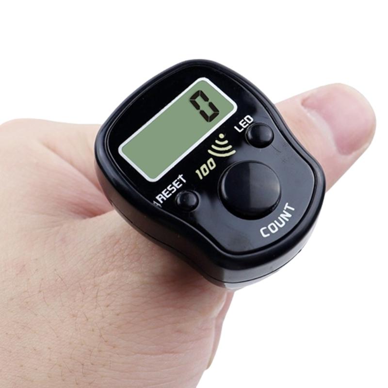 Mini Counter Manual Clickers Counter with Resettable Digits Led Screen for Sports Event Crafting Row Counting Lightweight