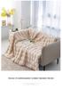 Elegant Bubble Rabbit Hair Throw Blanket - Soft, High-Grade Sofa & Bedroom Cushion