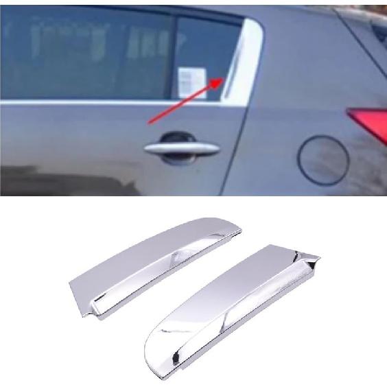 Car Rear Triangular Window Trim Cover Door Belt Chrome C Pillar Cover For KIA Sportage 2011-2016 832703W010 832803W010 (Left-832703W010) Left-832703W010