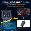 OBD2 Scanner with Battery Tester - Diagnostic Tool for Cars, Check Engine Light & Emissions Readiness, Real-Time Date, Plug & Play