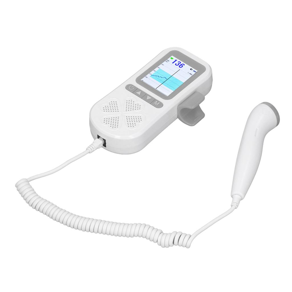 Fetal Heartbeat Monitor 3 Modes Accurate Measurement Noise Reduction Heart Detector with Charging Line