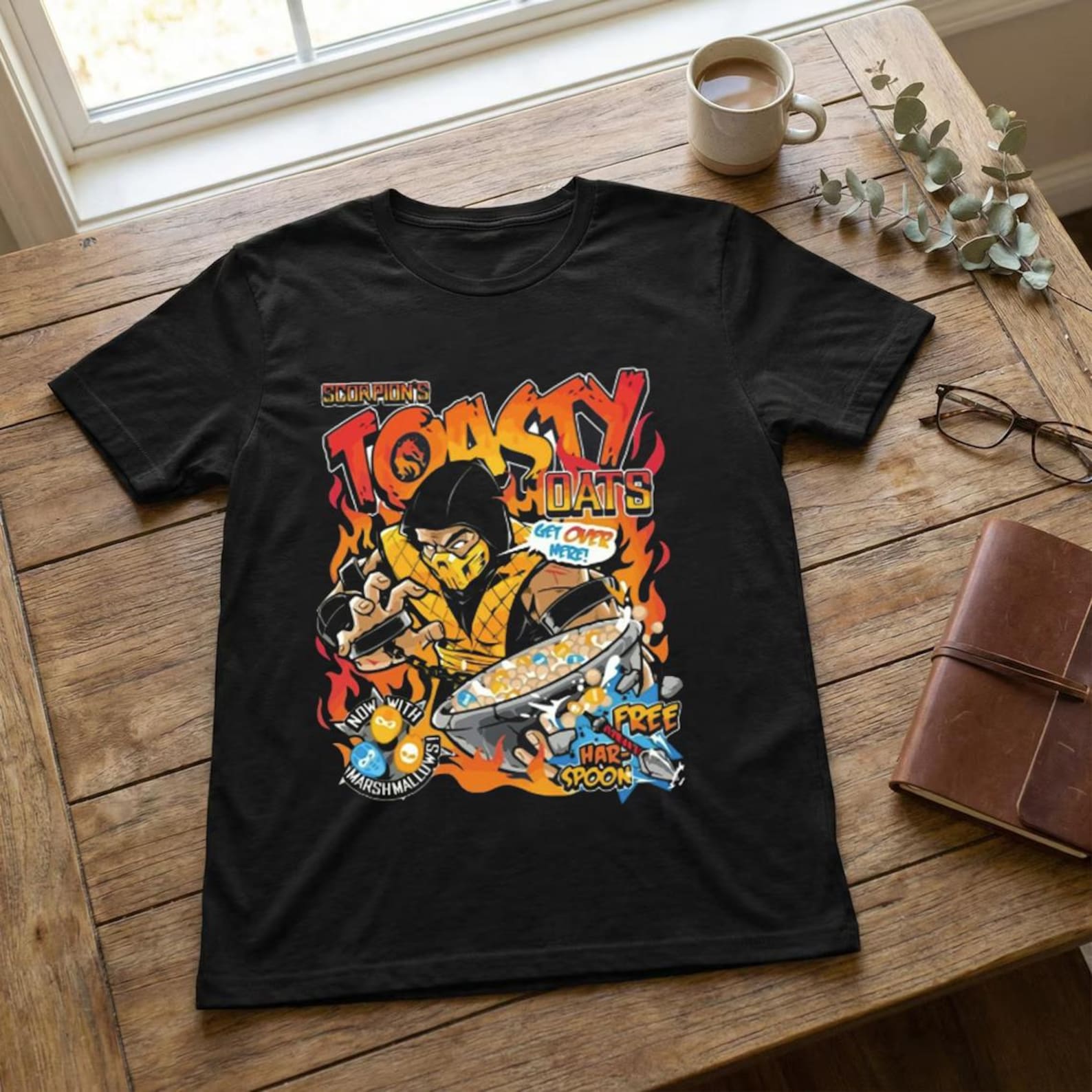 SCORPION Mortal Kombat Parody Toasty Video Game T-Shirt, Funny Scorpion Shirt, Mortal KombaT-Shirt, MK Shirt, Mortal Kombat Game Shirt 4XL