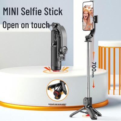 Diudiu Tragbarer Mini-Selfie-Stick: Reisestativ & Bluetooth-Handyhalter für Live-Streaming