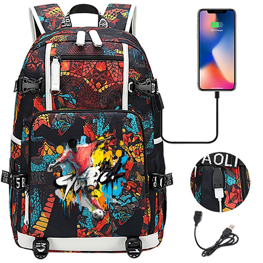 3-delige Schoolrugzakset voor Studenten Grote Capaciteit Oxford Stof Schooltas met Schouderband en Etui 47CMX30CMX15CM