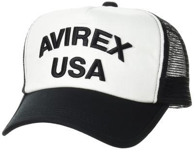 AVIREX MESHCAP USA Hat, White, 57.0-59.0cm