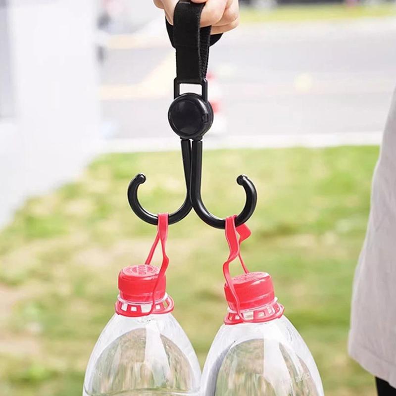 Multifunctional Baby Stroller Double Hooks Shopping Cart Hanging Bag Hanging Buckles Car Back Seat Hook Universal Accessories