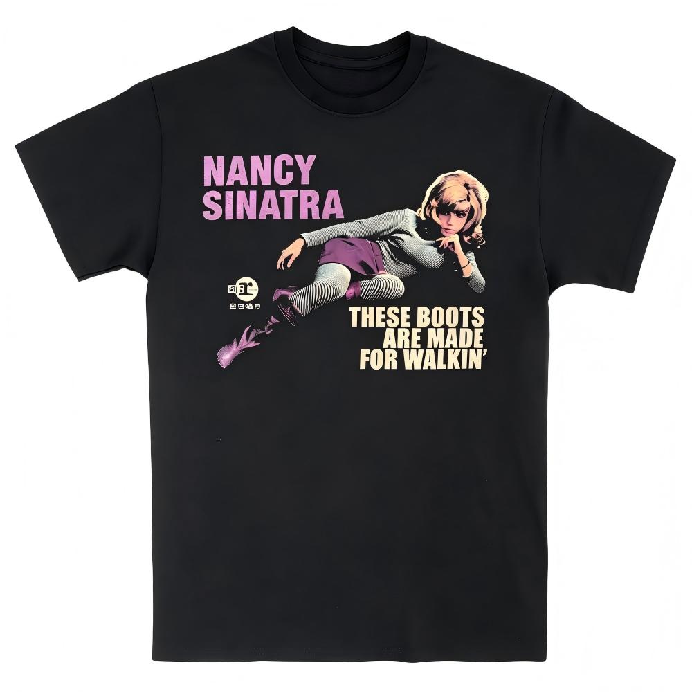 Nancy Sinatra These Boots Black Vintage T-Shirt