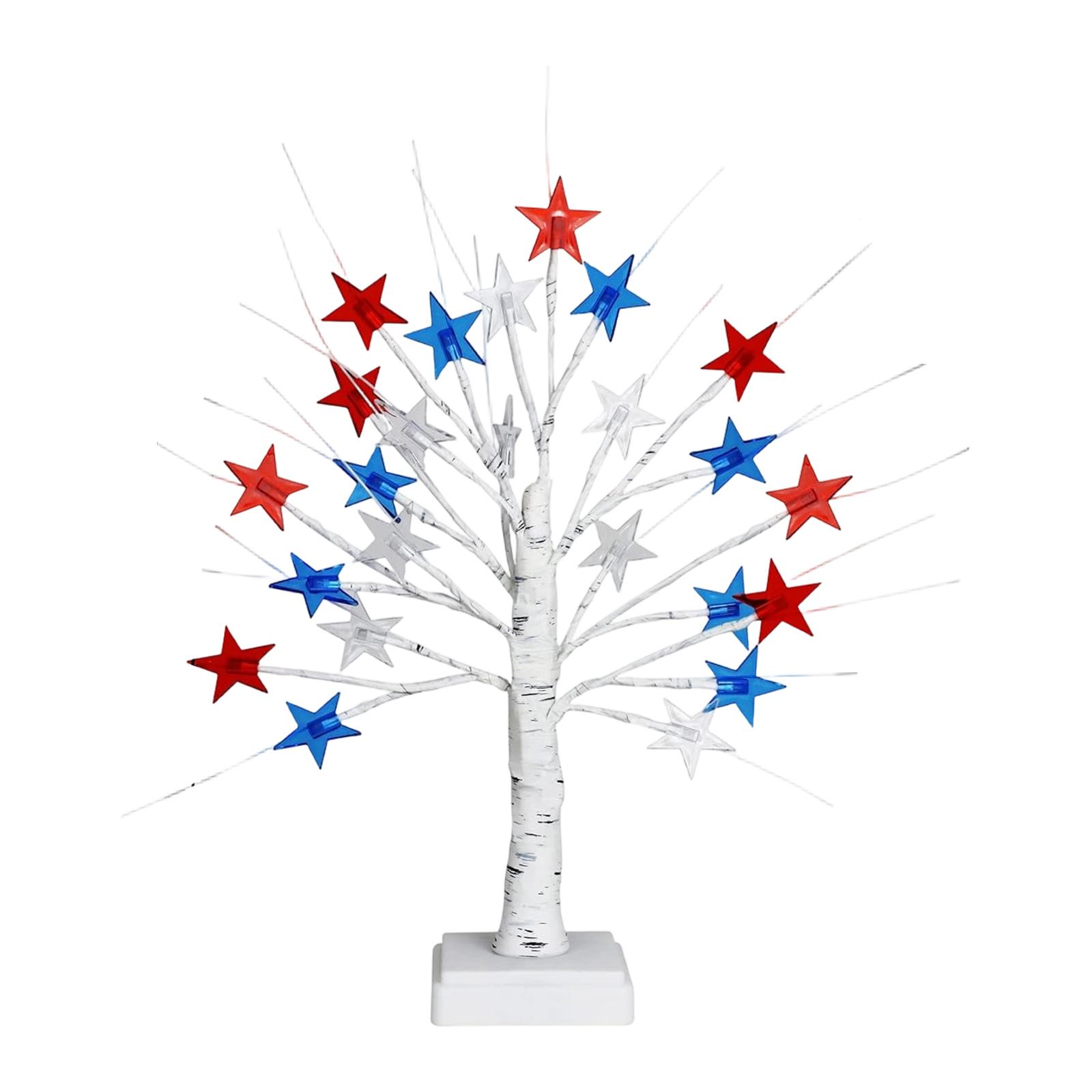 Decorative Tree Lights For Independence Day  Support USB Or Battery Powered, Perfect For Family Gatherings Or Table Decoration. One Size