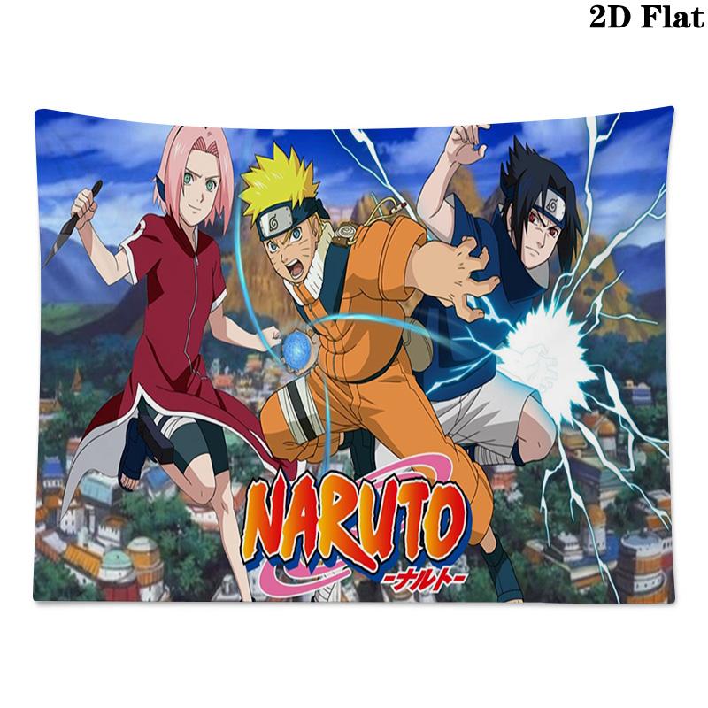 N-NARUTO Wall Tapestry Aesthetic Wall Hanging Printed Fabric Blanket Decorative Tapestries for Bedroom Living Room Home Decor