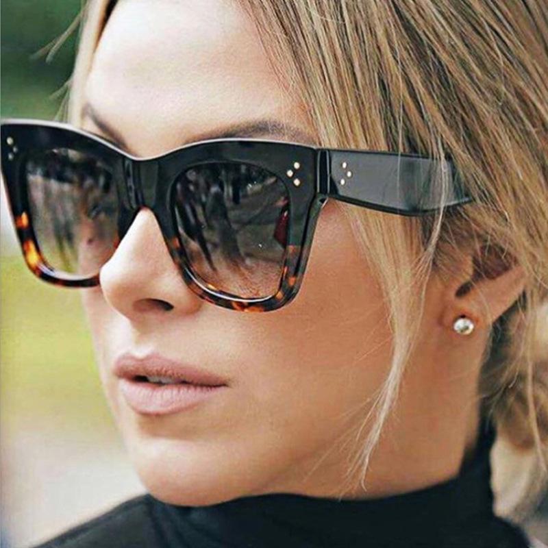 Latest Ladies Oversized Frames Cat Eyes Sun Glasses Fashion Ladies's Sun Glasses Vintage Gents UV Protective Goggles UV400 Eyewear