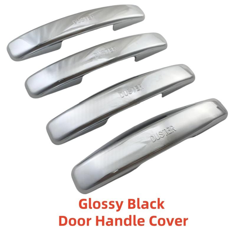 Accesorii Auto Crom Argintiu Pentru Renault Duster 2014 2015 2016 2017 2018 Fibra de Carbon Negru Lucios Autocolante Capac Mânere Uși