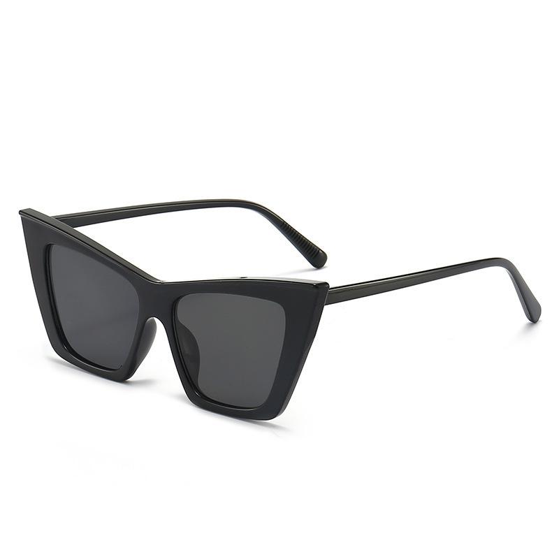 

New Style European And American Fashionable Large-frame Sunglasses, Trendy Street Photography Cat-eye Sunglasses 5297 чорний
