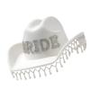 Luxurious Pearls Cowboy Hats Bride Hat Panama Hat for Bachelorette Party Cowboy Hats for Club Stage Shows