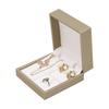 Right Angle PU Leather Jewelry Box Set - Mini Ring, Necklace, and Earring Holder