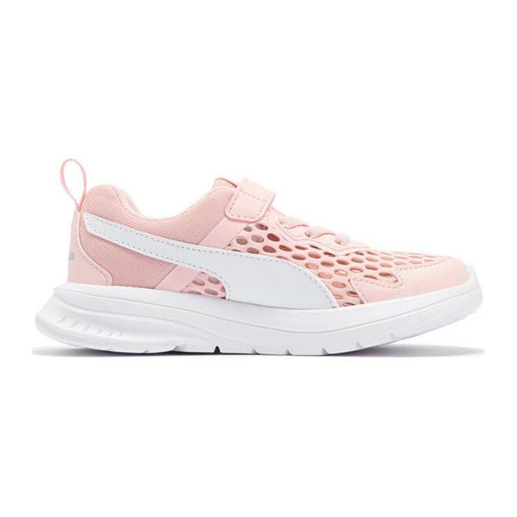 Puma Evolve Run Cushioning Low Top Kids Casual Shoes Kids sneaker Pink White 389689-02