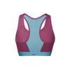Nike Soutien-gorge de sport Dri-Fit Color Block Maintien Moyen Zippé sur le Devant Sous-vêtements Femme Violet Rouge FD4807-653