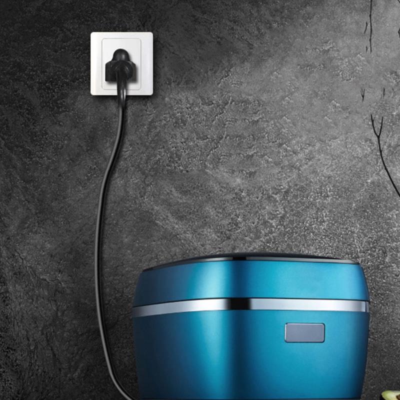 1.5m America Standard Pure Copper Core Replacement Cable AC Power Cord Cable for Rice Cooker Steamer Yogurt Maker