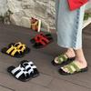 New Foot Flat Slippers Summer Toe Slippers Women's Casual Solid Color Dopamine Cool Slippers Large and Small Size Women's Shoes