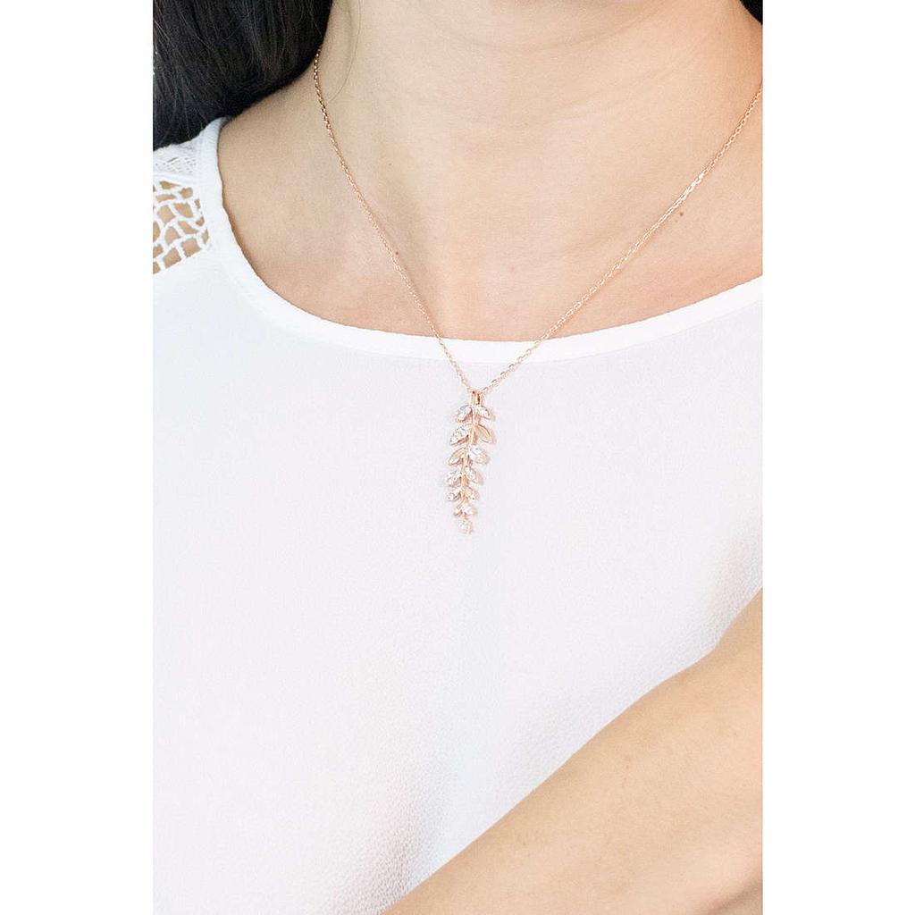 Swarovski Mayfly Series Forest Style Leaf Necklace Women necklace Rose-Gold 5409340