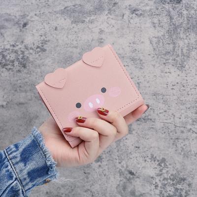 Foreign Trade Short Wallet Female Cartoon Cute Student Wallet Korean Version of Multi-card Ladies Wallet