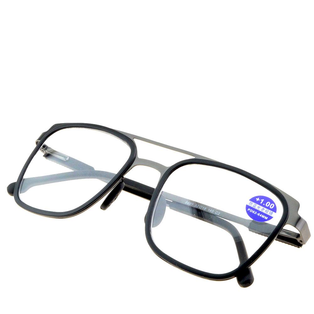 Clara Vida Ochelari de lectură progresivi fotocromatici supradimensionați pentru nas antiderapant cu punte dublă +1 până la +4