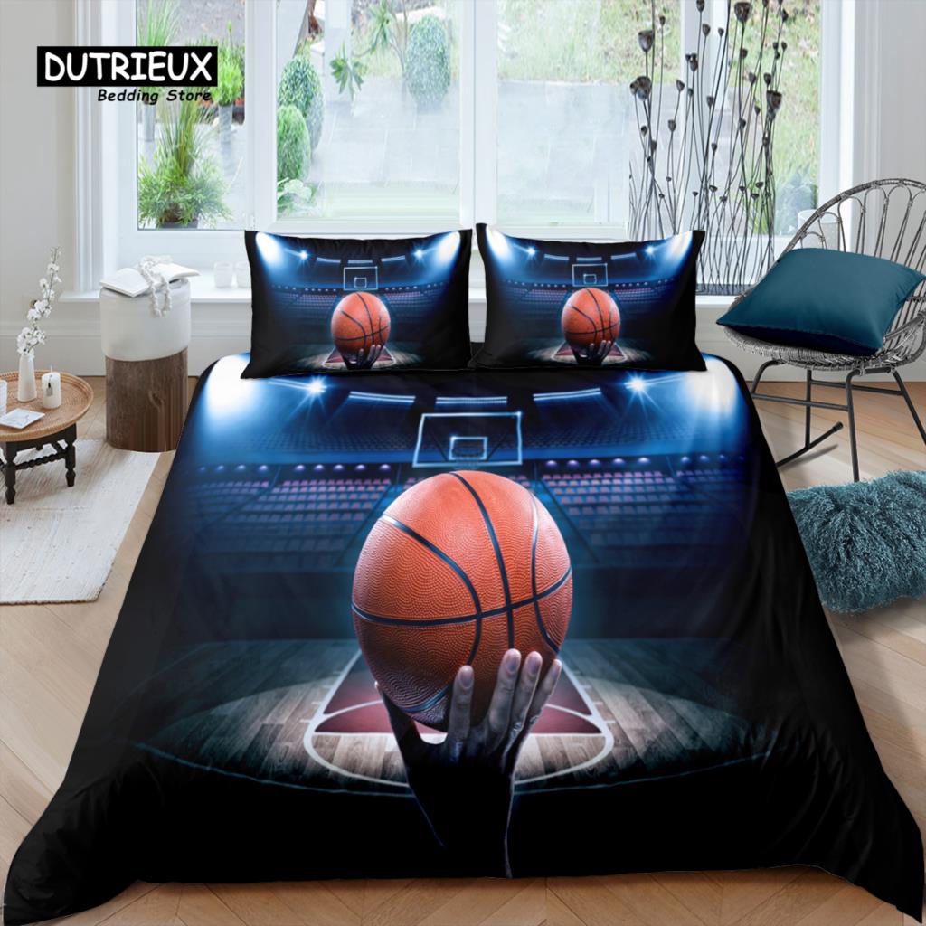 

Главная Жизнь Роскошь 3D Баскетбольная площадка Комплект постельного белья Детский пододеяльник Наволочка Спортивный комплект постельного белья Queen и King Размеры ЕС/США/Австралия/Великобритания EU single(135x200cm)