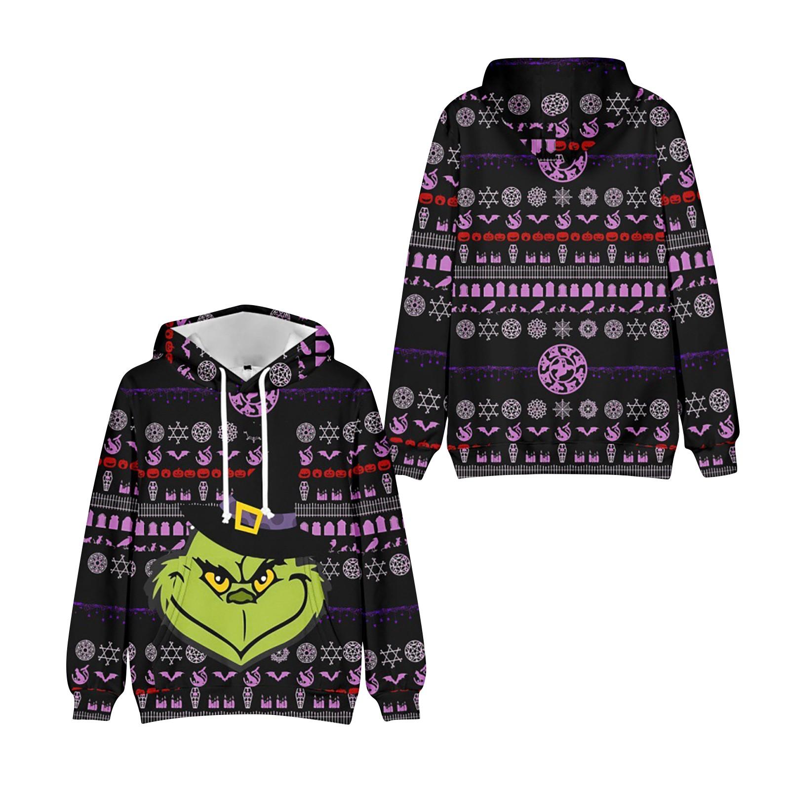 

Рождественская зеленая 3D цифровая печать Повседневная толстовка с капюшоном Толстовка XXXXXL чёрный