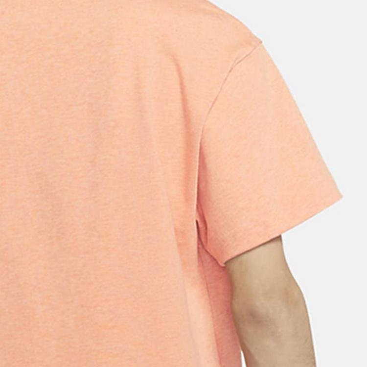 Nike SS22 Logo Print Solid Color Crew Neck Short Sleeve T-Shirt Men Tops Brown DN5241-824