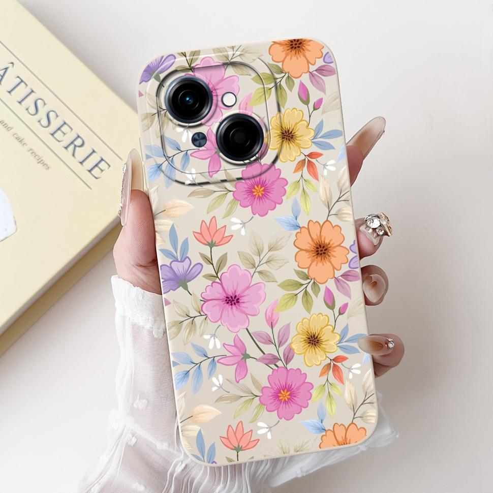 For Tecno Spark Go 1 Case 6.67" Beautiful Flower Painted Cover Soft Silicone Phone Case For Tecno SparkGo 1 Go1 Capa Coque