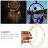 10 Pcs Dream Catcher Hoop Decor Macrame Rings Circle Wall The Dreamcatcher Metal Decorations