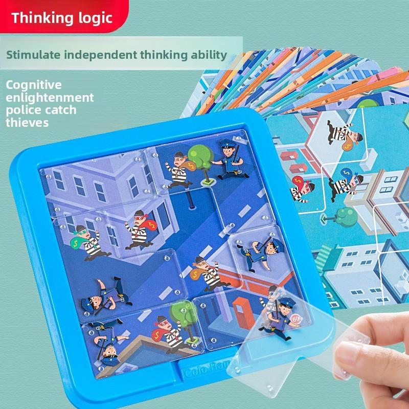 Puzzle Detective Children Game Toy Kids Police Theme Interactive Gift Design