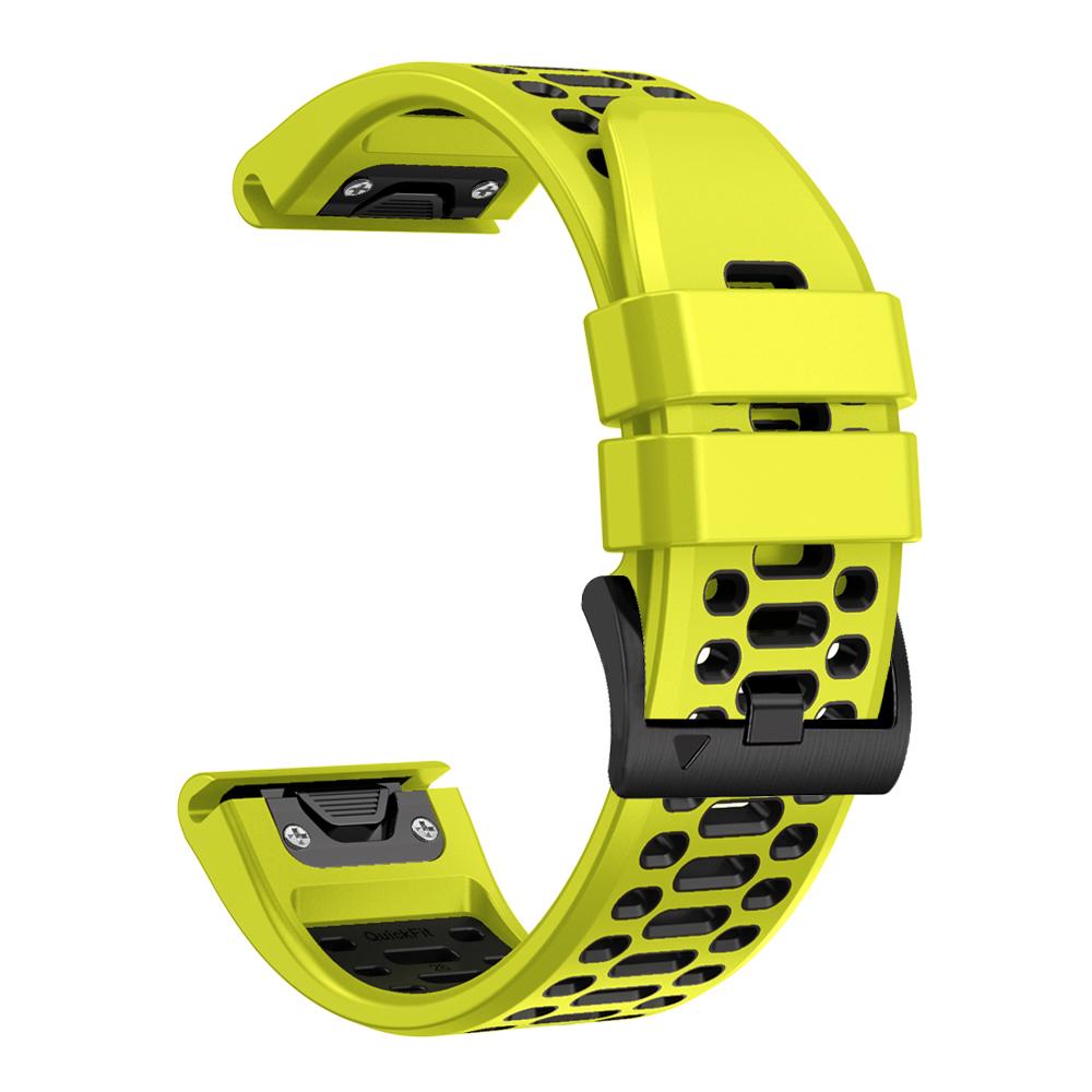 QuickFit 26 22mm Two Tone Silicone WristStrap For Garmin Fenix 7X 7 Pro 5 5X 6 6X/Epix Pro Gen 2 51mm 47mm Watchband Accessories