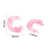 10 Stück 36,5x41mm Mond Schmetterling Stern Acrylperlen Bunt Leuchtend Lose Perlen Für Schmuckherstellung DIY Halskette Handy Schlüsselanhänger