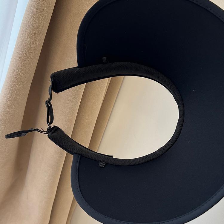 Sequin sun protection empty top hat women's summer big brim UV protection sun hat new outdoor cycling sun hat