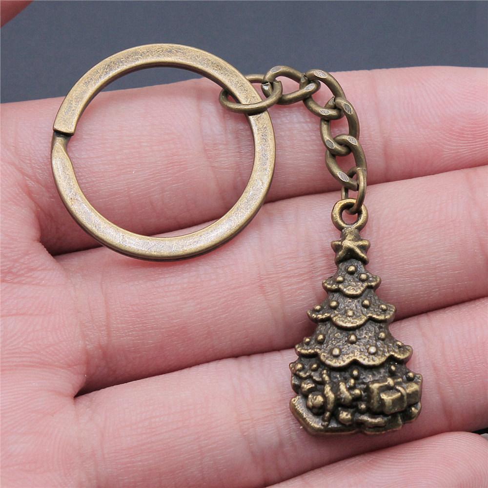 Christmas Day Holiday Festive Keychain for Men New Arrival Casual Graduation Gift Vintage Wallet Accessory