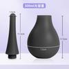 Soxeeh Enema Pump, 300ml Large Capacity, Multi-Purpose Anal Cleansing Device with Backflow Prevention, Manual Pump, Non-Slip Silicone, Unisex (Black)