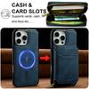LC.IMEEKE L6 For iPhone 15 Pro Max Magnetic Case Detachable Zipper Wallet Leather Coated PC + TPU Phone Cover