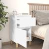 VidaXL White Bedside Table 40x35x70 Cm 819692