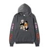Hunter X Hunter Gon Killua Unisex Fleece Hoodie Vertical Japanese Text Sleeve Anime OK Print Long Sleeve Pullover Sweatshirt