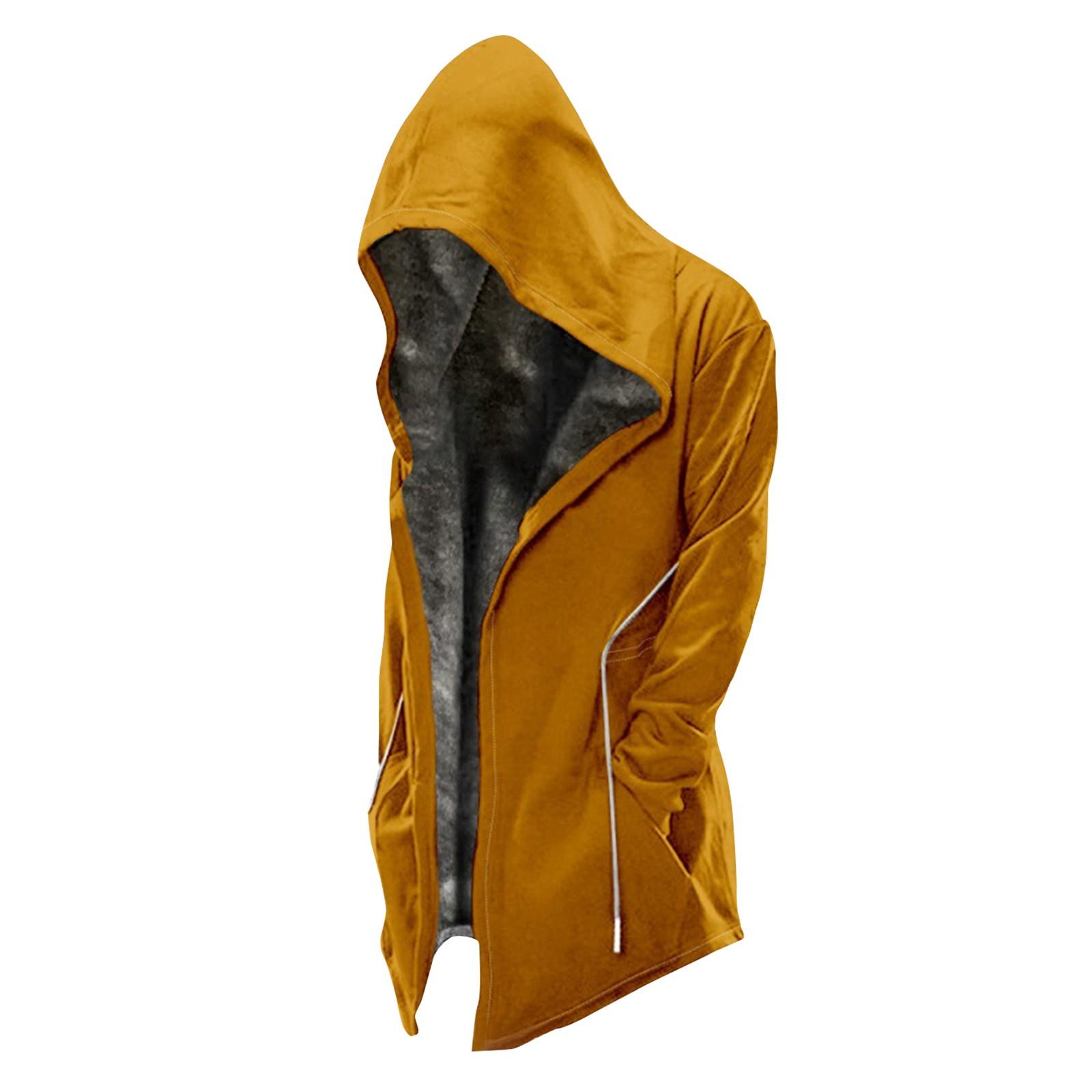 Мужская однотонная бархатная утолщенная длинная куртка Мужская повседневная куртка — фото 14