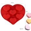 Heart-shape Silicone Mold for Baking Pan Patisserie Candy Bar Chocolate Mould DIY Wedding Gift Epoxy Resin Molds Kitchen Supply