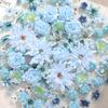 20/50Pcs Artificial Flowers Head Silk Fake Flower for Wedding Bride Decoration Party Supplies Home Decor Craft DIY Wreath Gifts