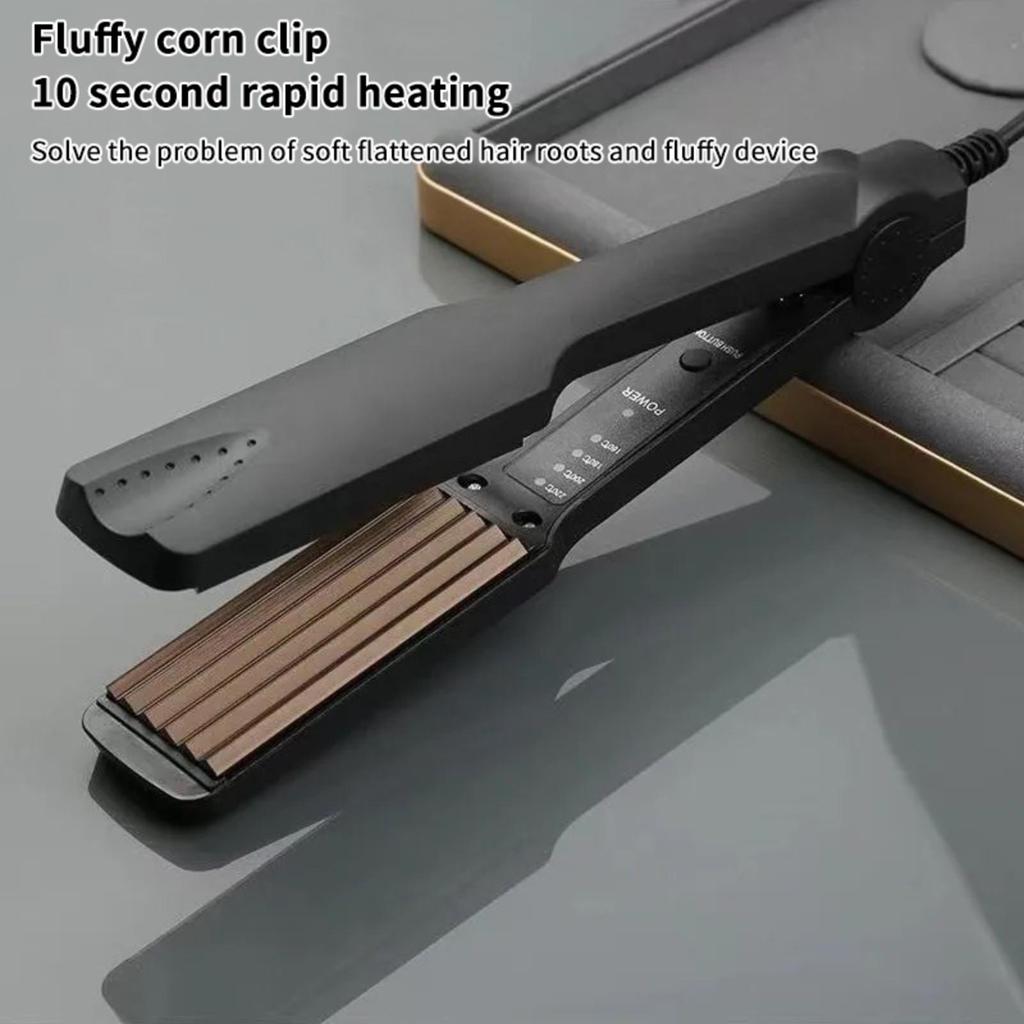 Ceramic Hair Straightening Irons Dual Use Professional With 30S Fast Warm Up For All Hair Types