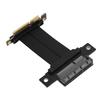 PCIe 4.0 X4 Extension Cable Male 90 Degree To Female 180 Degree 8Gbps Gen 4 GPU Graphics Card Extension Cable