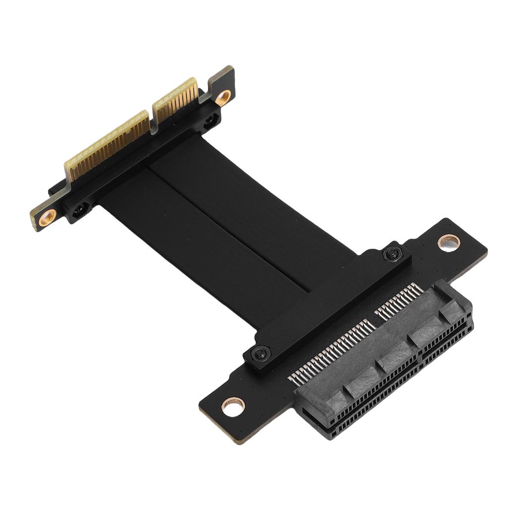 PCIe 4.0 X4 Extension Cable Male 90 Degree To Female 180 Degree 8Gbps Gen 4 GPU Graphics Card Extension Cable