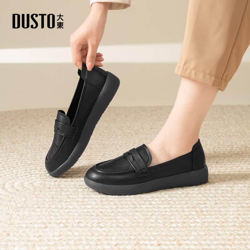 Dadong Women s Flat Slip-on Loafers 37 чёрный