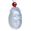 Pendant Ruyi White Moonlight Chalcedony Dragon Head Ruyi Necklace